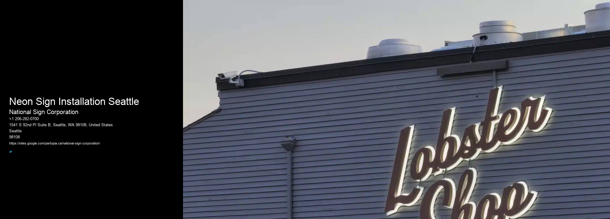 Neon Sign Installation Seattle