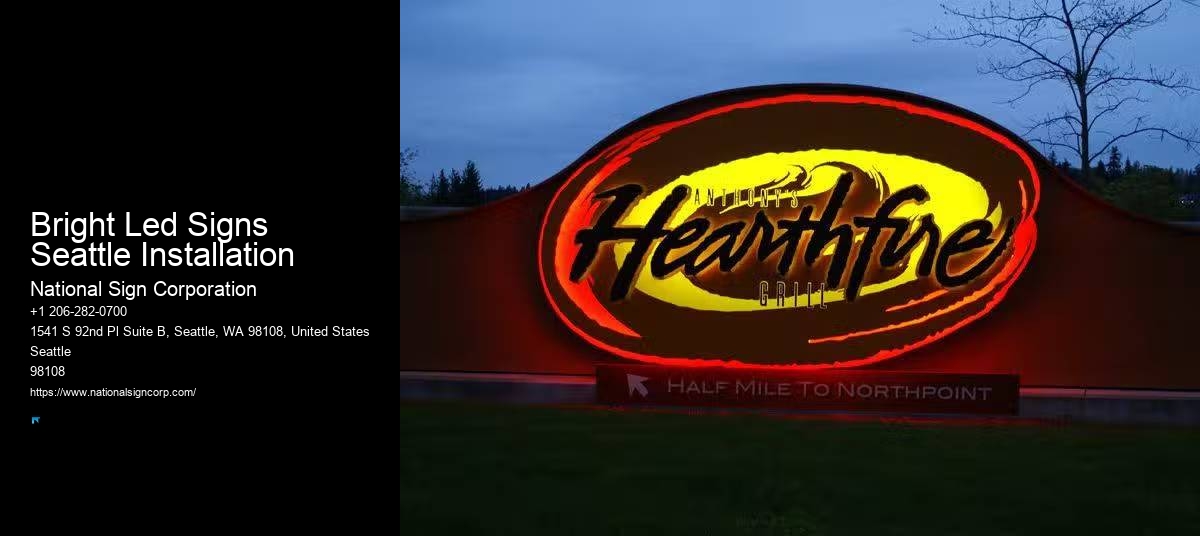Led Sign Board Installation Bright Led Signs Seattle Installation