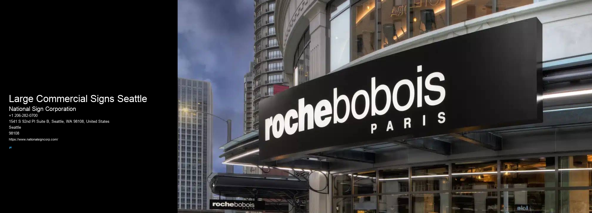 Custom Signage Services Large Commercial Signs Seattle