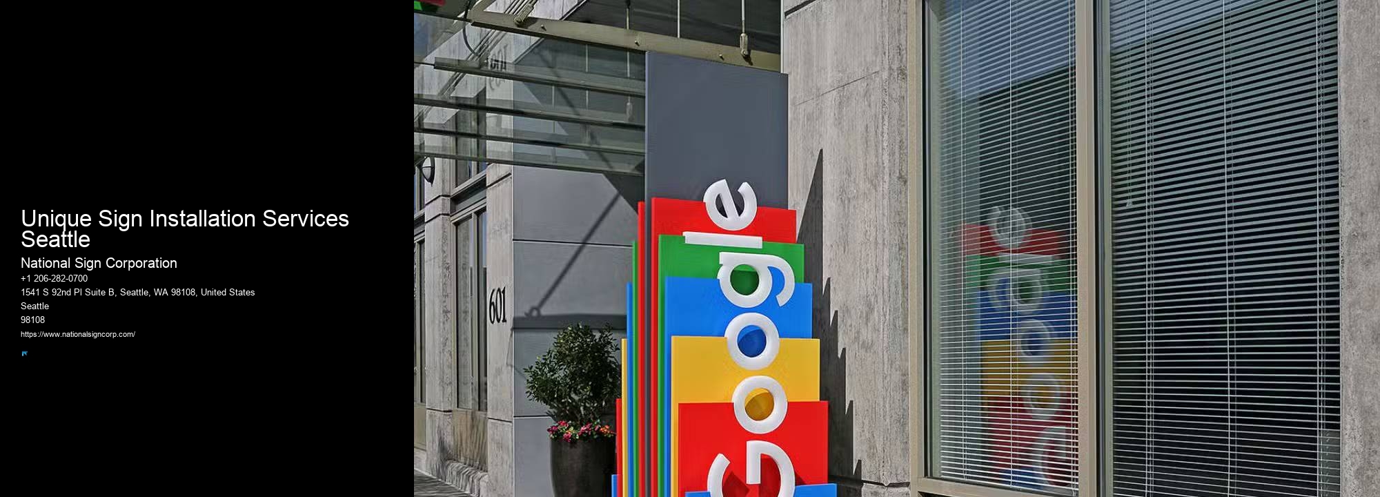 Energy-Saving Led Sign Services Unique Sign Installation Services Seattle