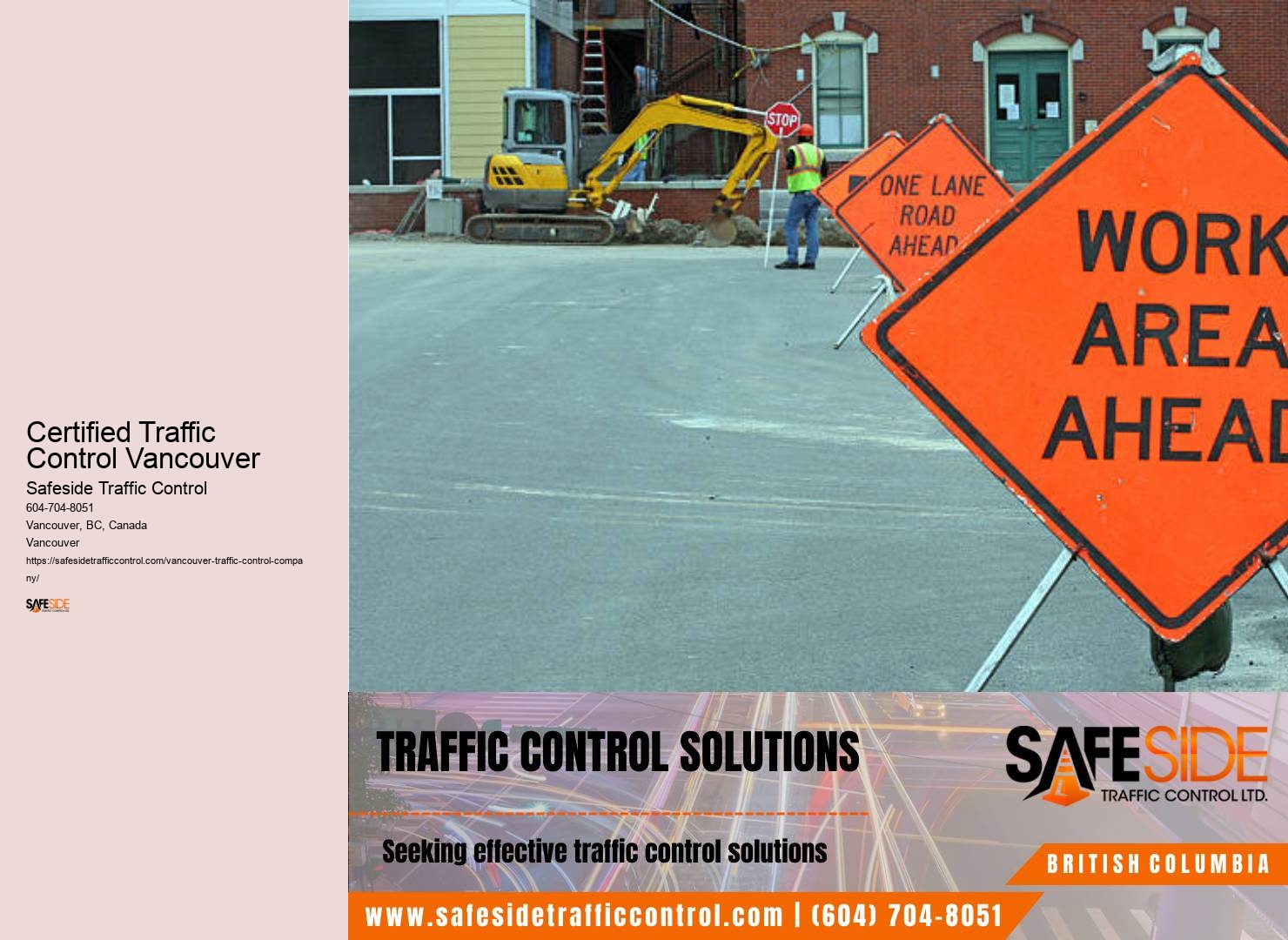 Traffic control supervisor in Certified Traffic Control Vancouver