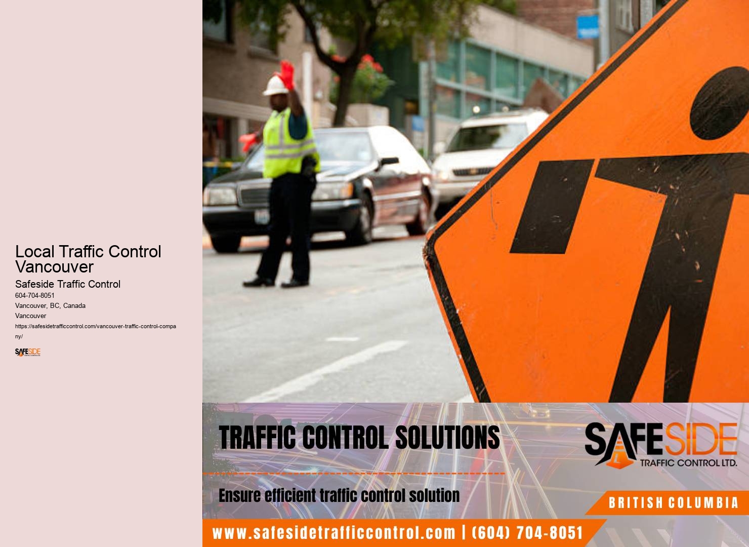 Effective detour implementation Local Traffic Control Vancouver