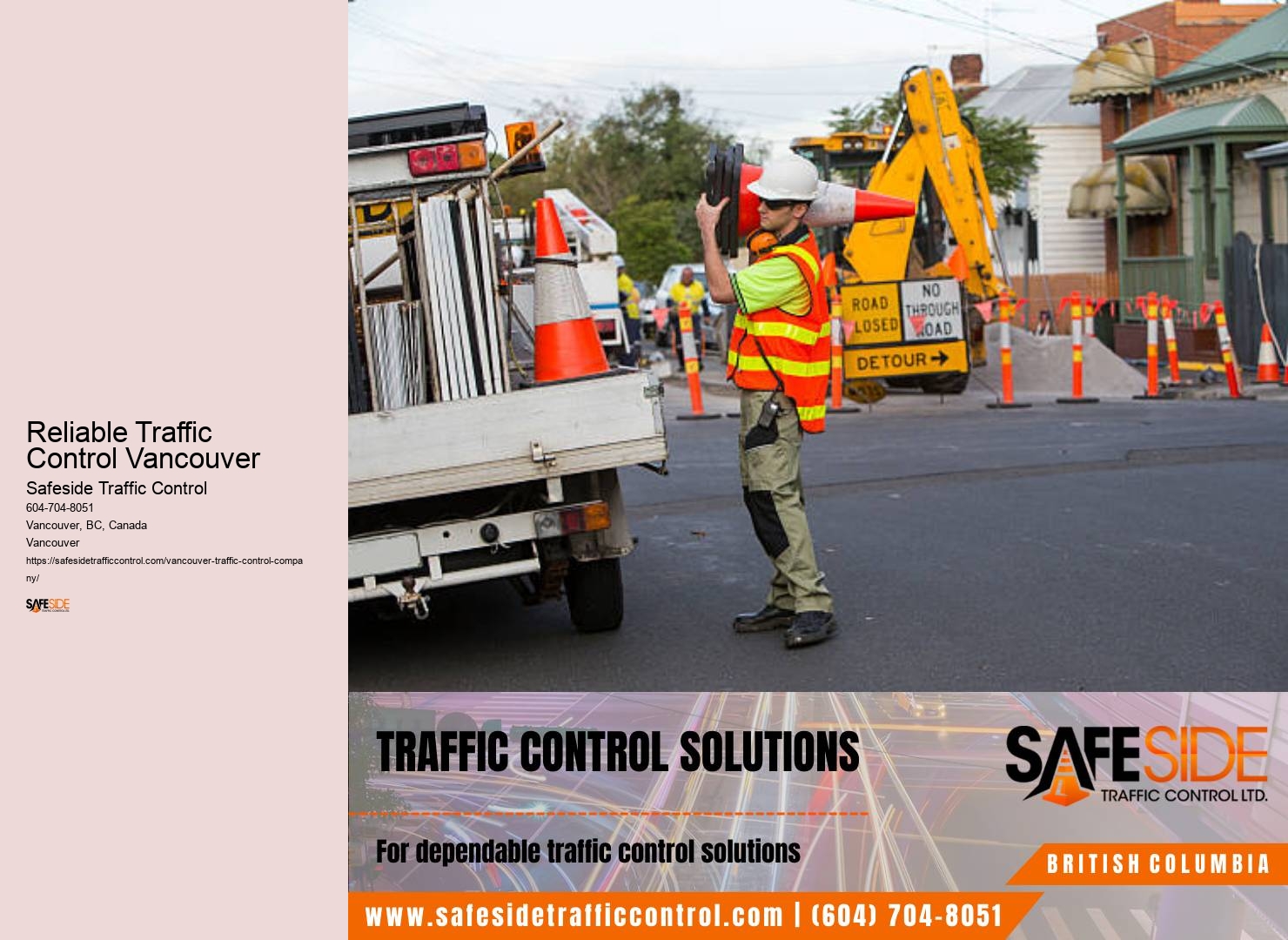 Construction Site Traffic Control Reliable Traffic Control Vancouver