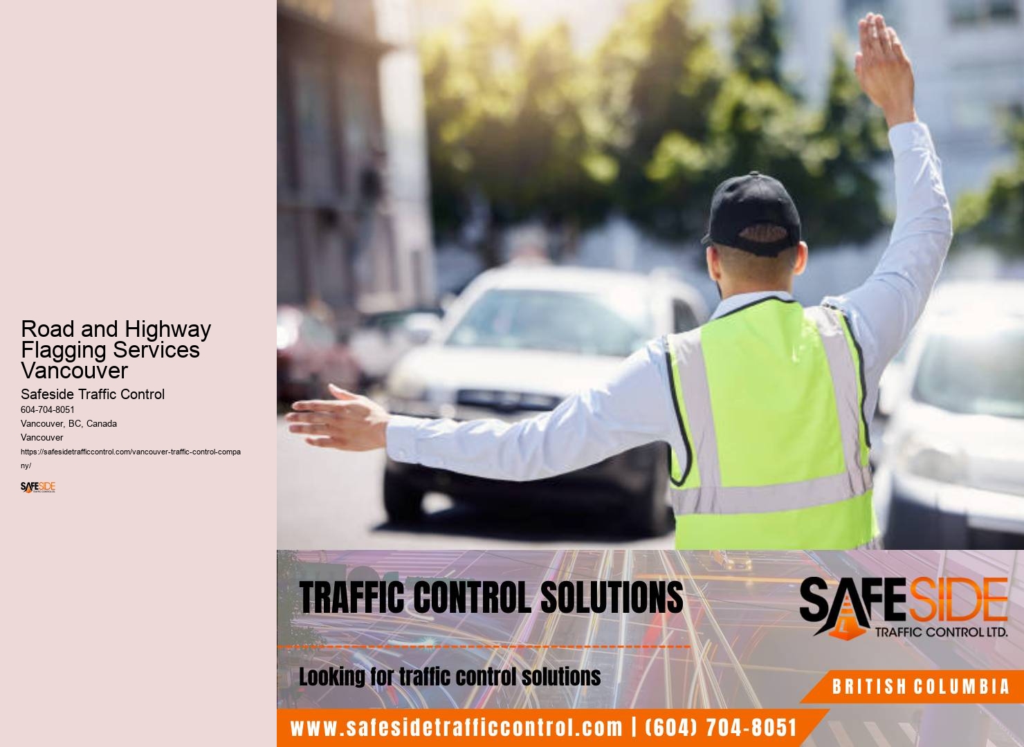 Traffic control courses Road and Highway Flagging Services Vancouver