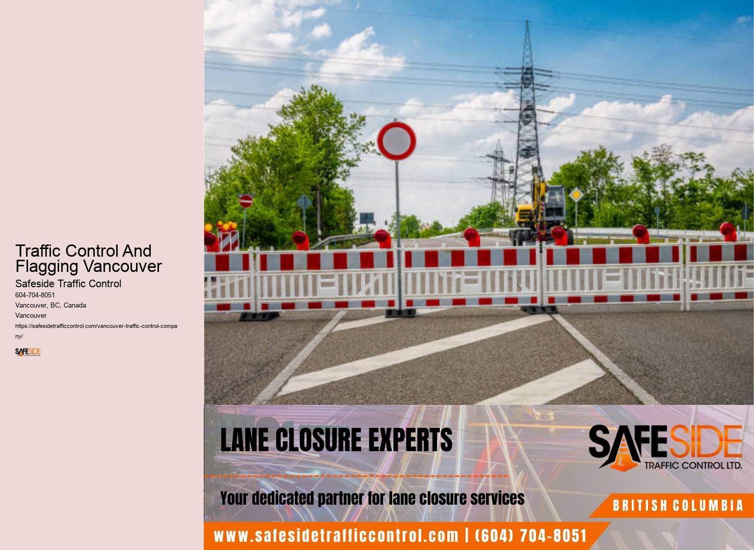 Customized Traffic Control Traffic Control And Flagging Vancouver