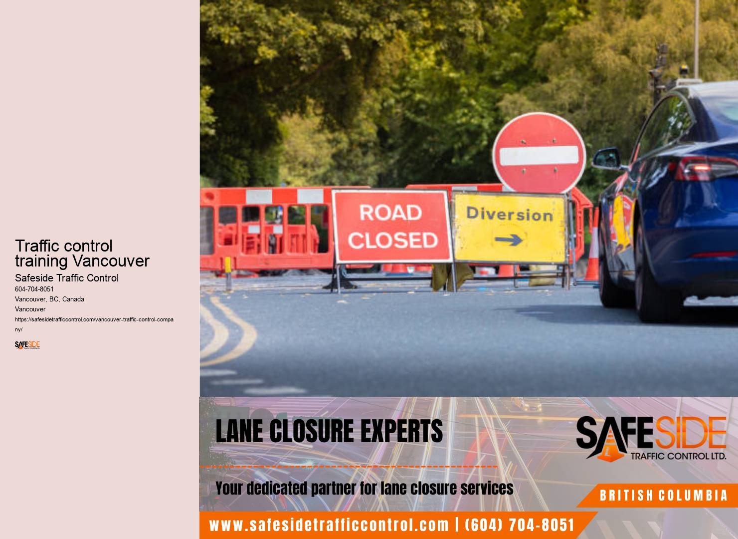 Streamlined traffic control procedures in Traffic control training Vancouver
