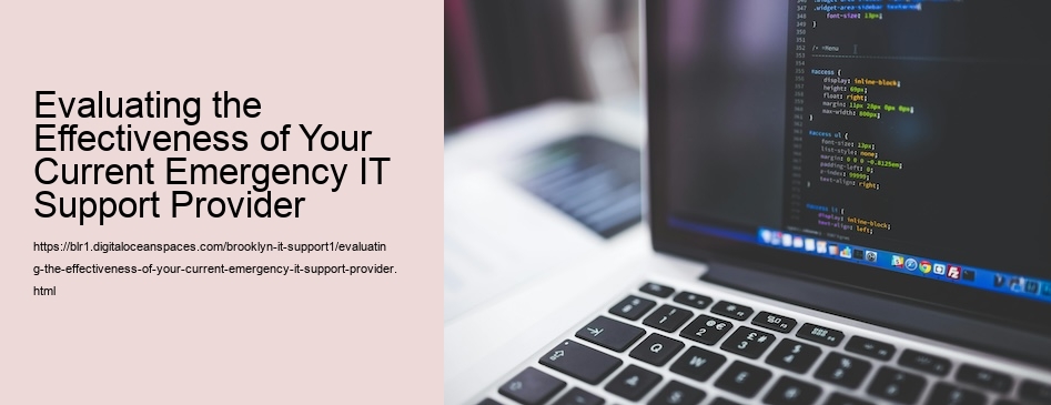 Evaluating the Effectiveness of Your Current Emergency IT Support Provider