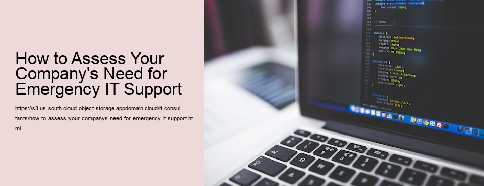 How to Assess Your Company's Need for Emergency IT Support