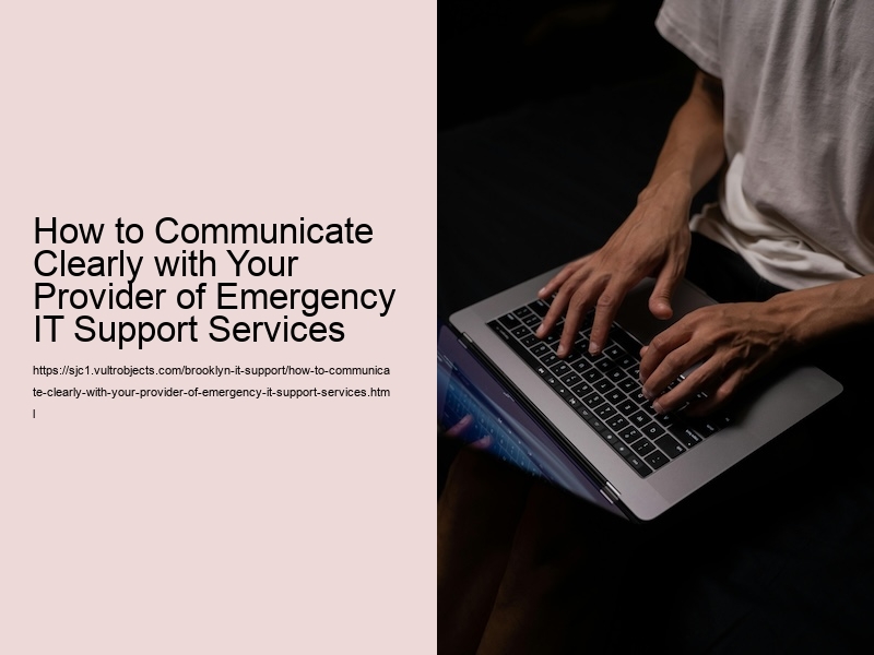 How to Communicate Clearly with Your Provider of Emergency IT Support Services