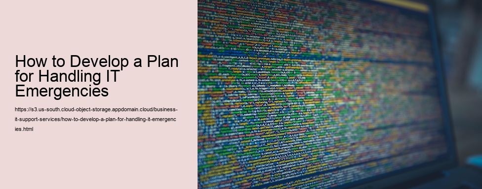 How to Develop a Plan for Handling IT Emergencies