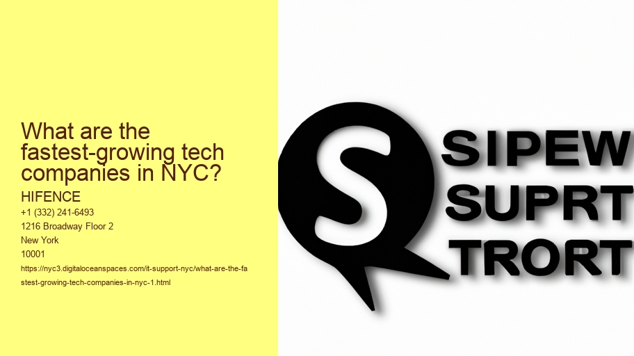 What are the fastest-growing tech companies in NYC?
