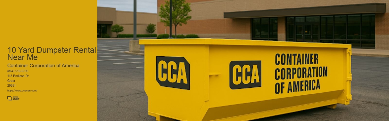 10 Yard Dumpster Rental Near Me