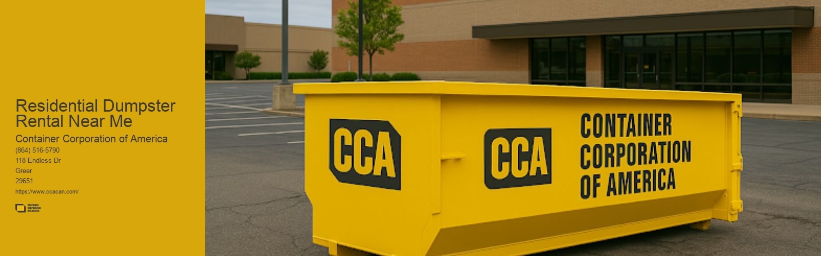 Residential Dumpster Rental Near Me