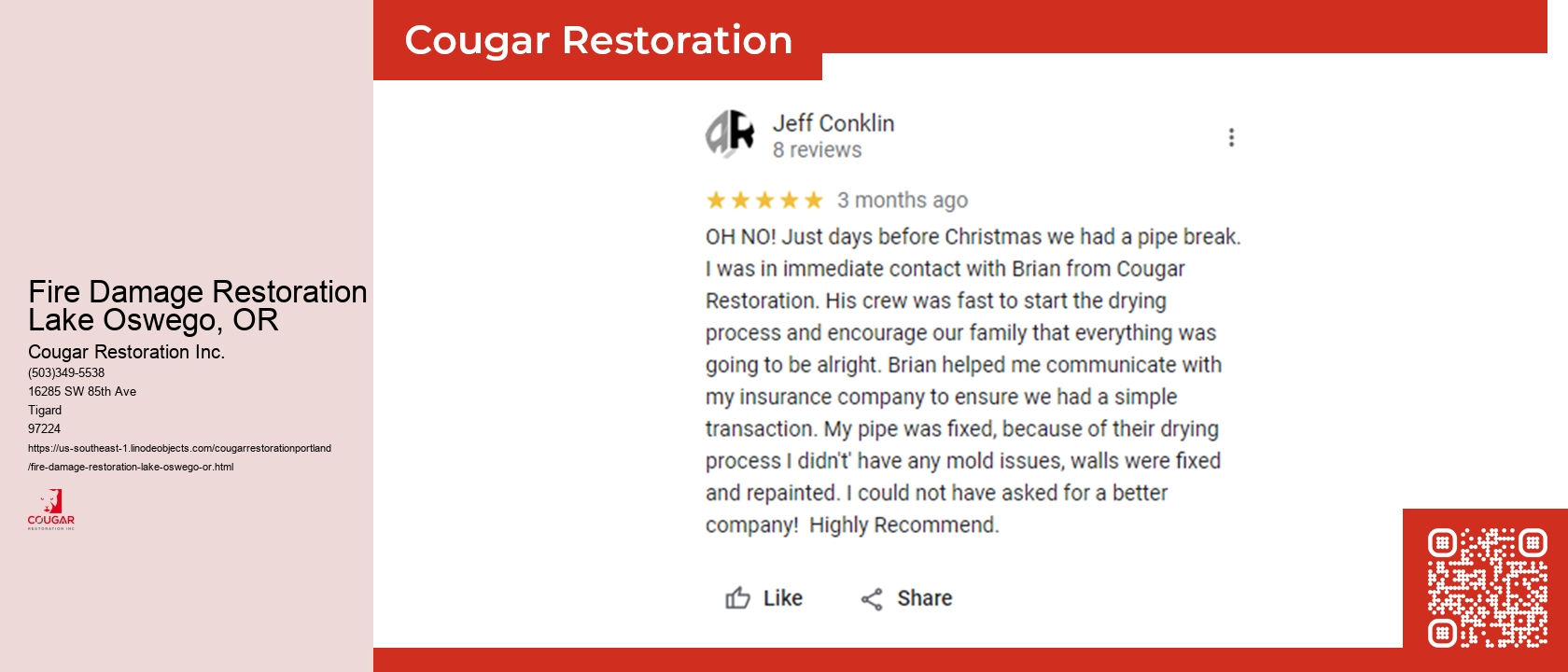 Fire Damage Restoration Lake Oswego, OR