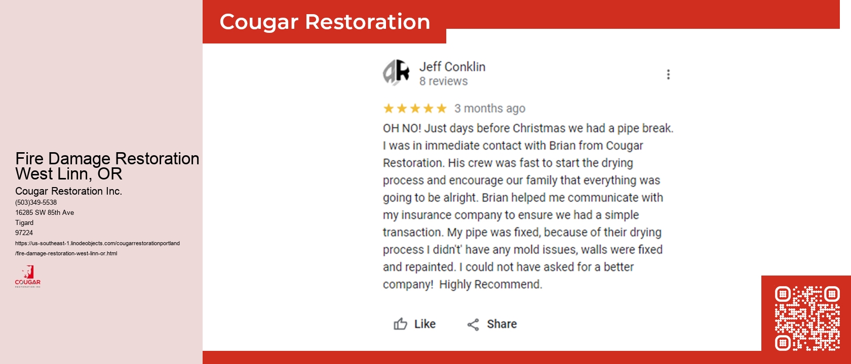 Fire Damage Restoration West Linn, OR