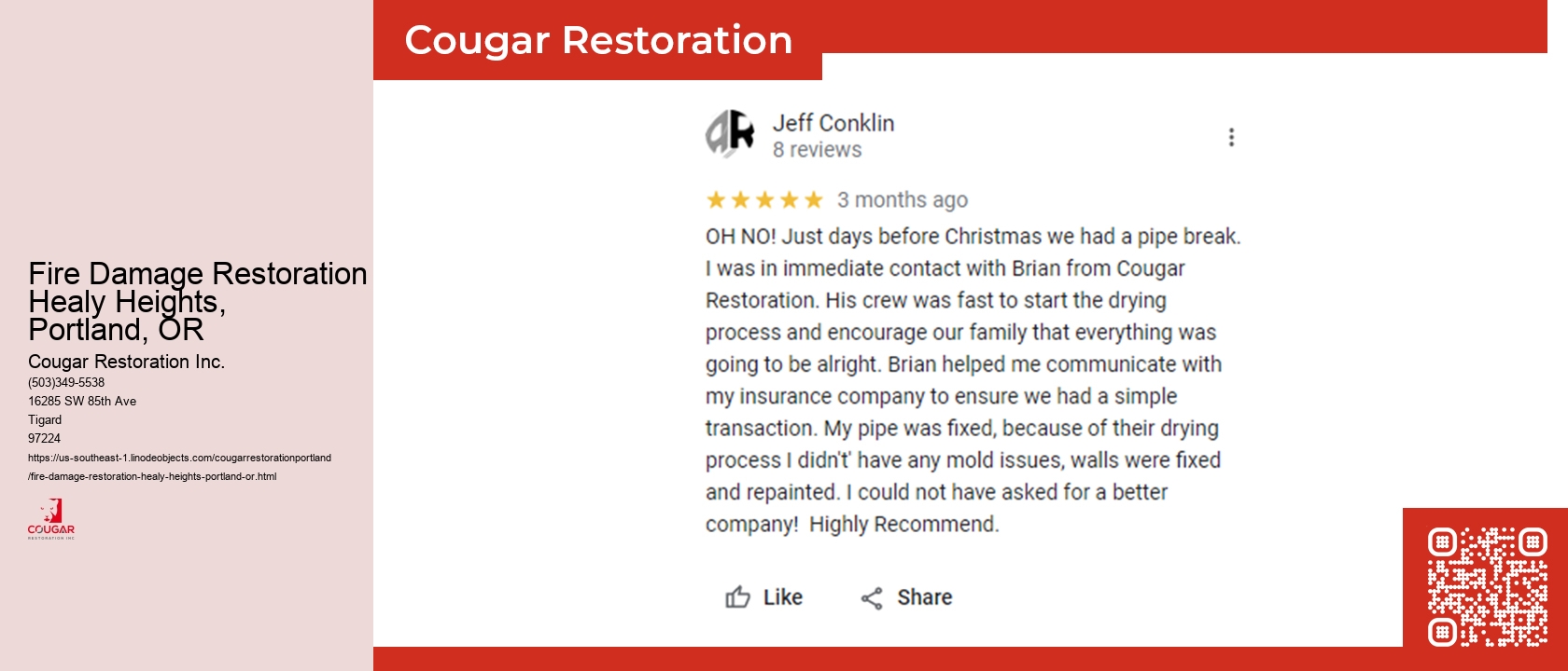 Fire Damage Restoration Healy Heights, Portland, OR