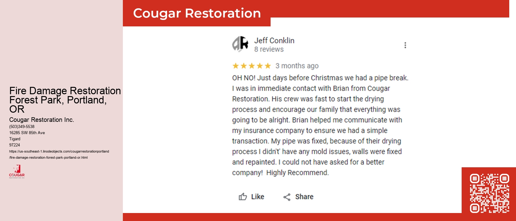 Fire Damage Restoration Forest Park, Portland, OR