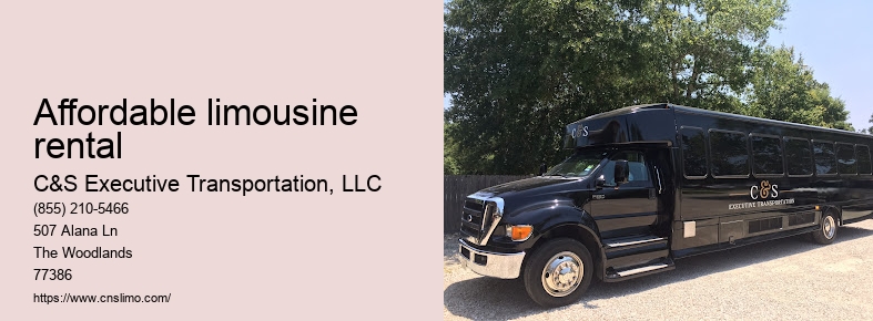 Limo rental for events