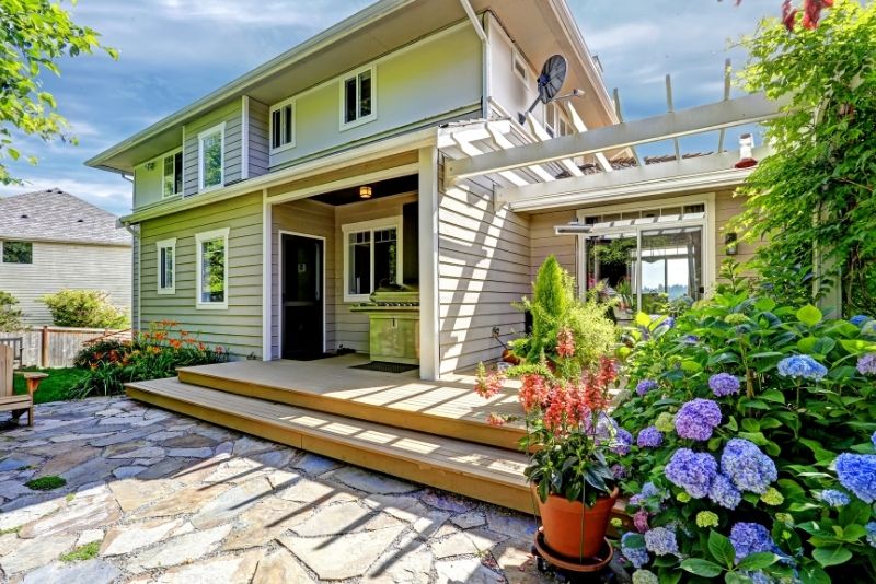 wooden deck flooring