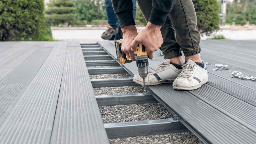 plastic wood decking