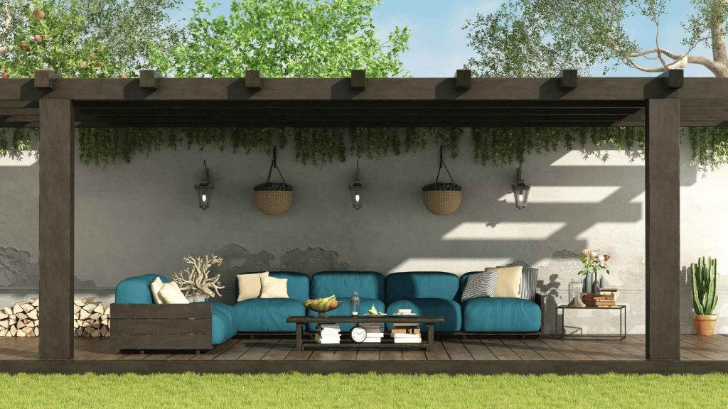 brushed concrete pool deck