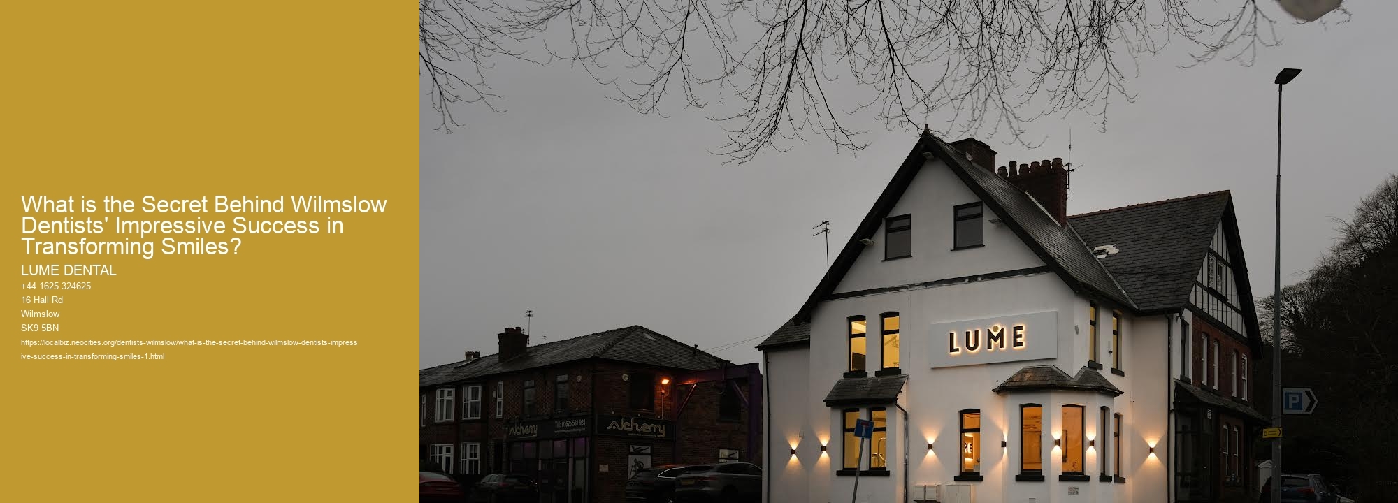 What is the Secret Behind Wilmslow Dentists' Impressive Success in Transforming Smiles?