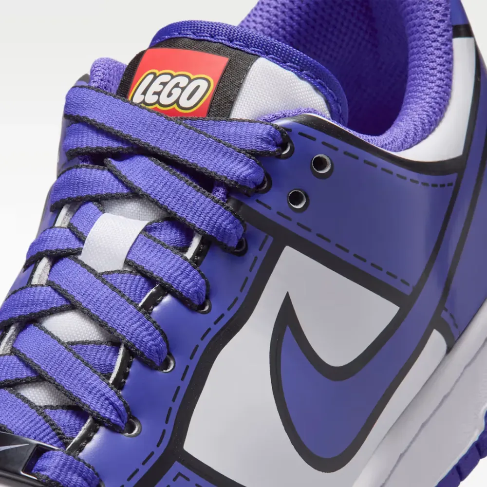 LEGO x Nike Dunk Low GS White Bright Concord - Droper
