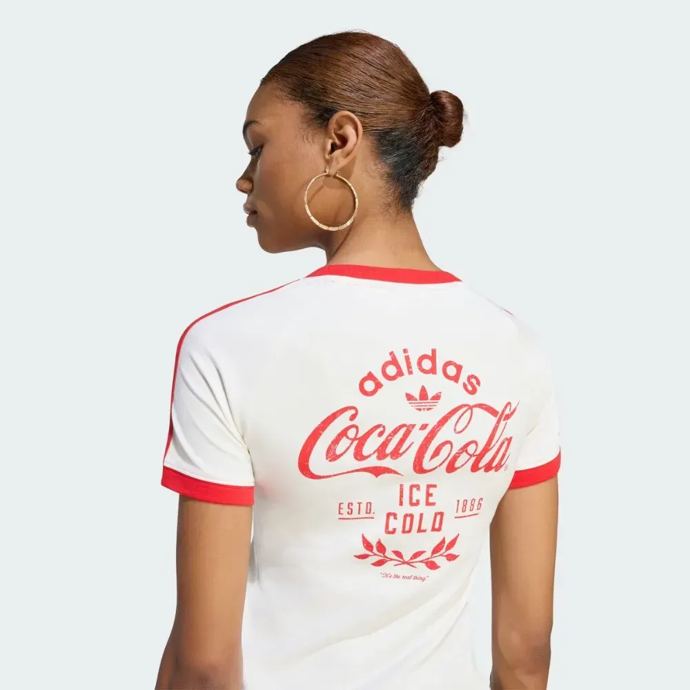 Coca-Cola x adidas Camiseta 3-Stripes Core White foto 4