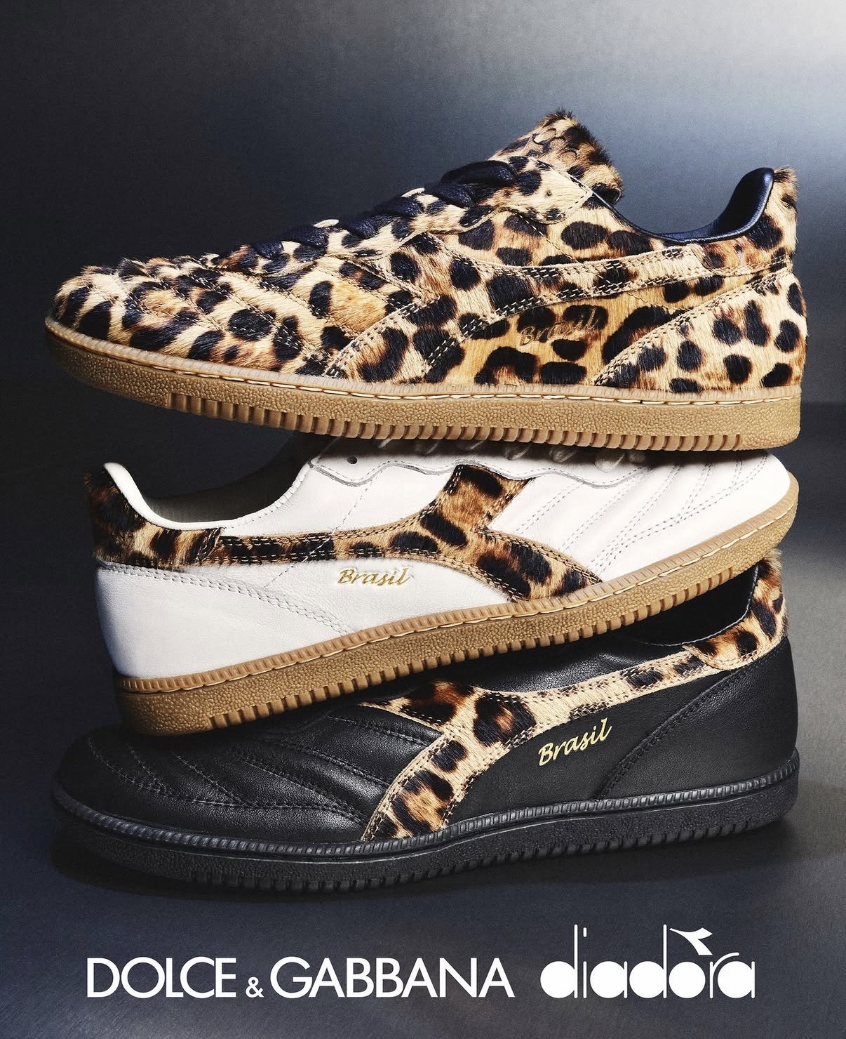 Dolce & Gabbana e Diadora revelam coleção luxuosa com estampa animal