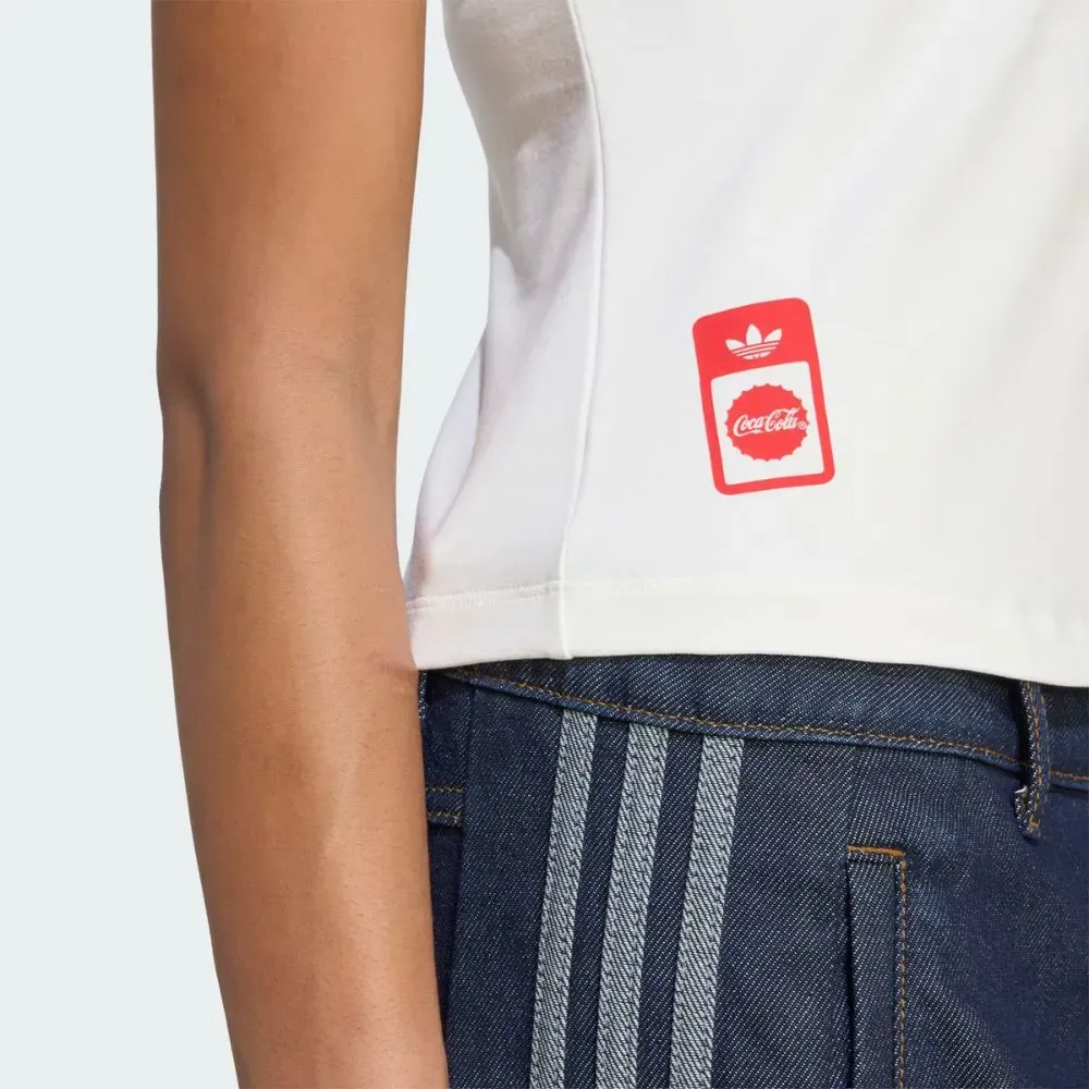Coca-Cola x adidas Camiseta 3-Stripes Core White foto 3