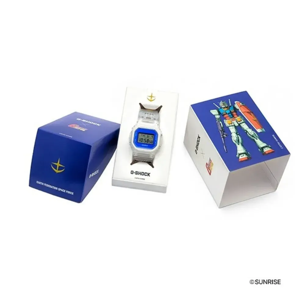 Gundam x Casio Relógio G-Shock White Blue Red DW-5600GM26-7DR foto 4