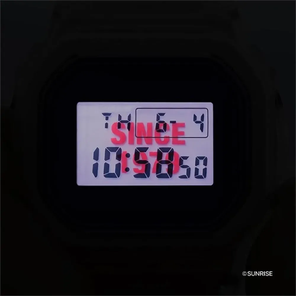 Gundam x Casio Relógio G-Shock White Blue Red DW-5600GM26-7DR foto 3
