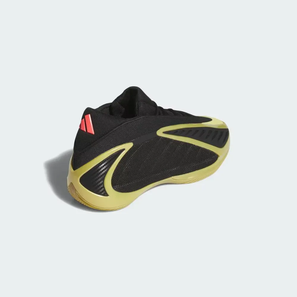 adidas Anthony Edwards 2 Core Black Gold Metallic Solar Turbo - Droper