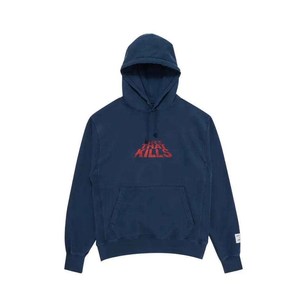 GALLERY DEPT.DISTRESSED ATK HOODIE Sサイズ Moletom Gallery Dept. ATK Stacked Logo Navy - Droper