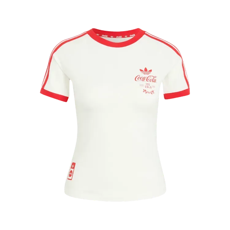 Coca-Cola x adidas Camiseta 3-Stripes Core White