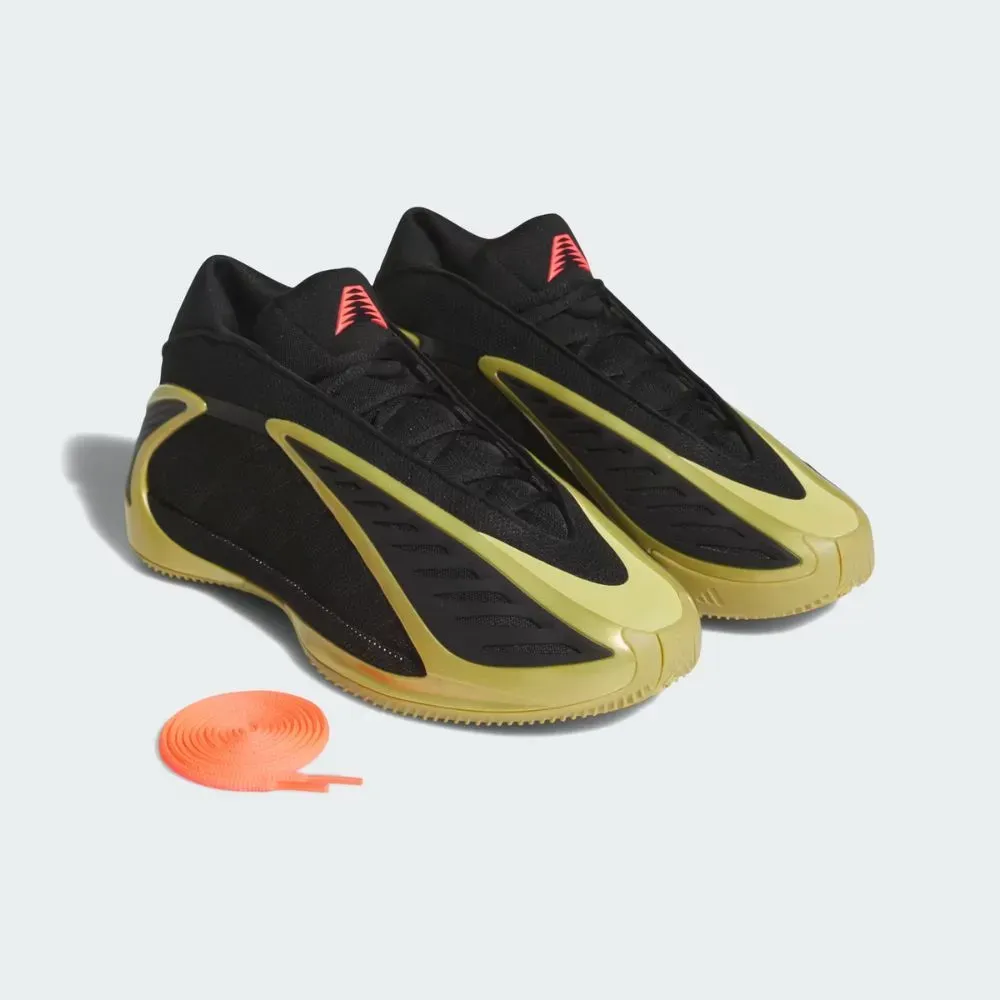 adidas Anthony Edwards 2 Core Black Gold Metallic Solar Turbo - Droper