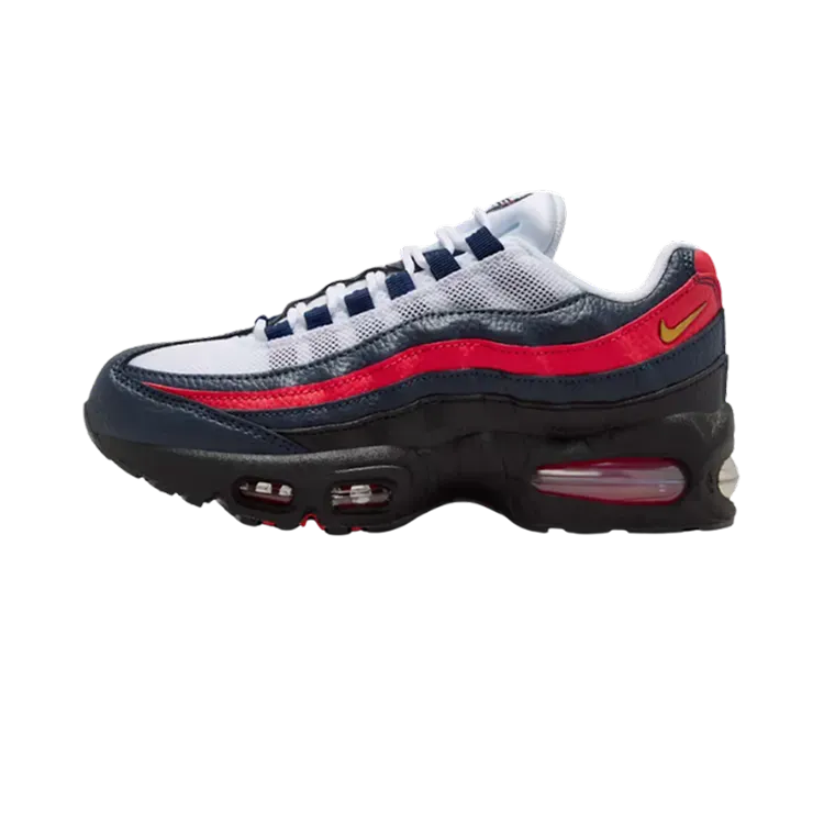 Nike Air Max 95 Big Bubble GS LTR SE Obsidian Challenge Red White
