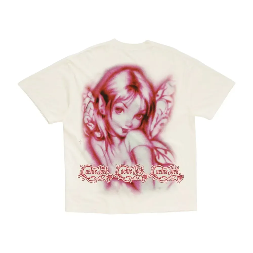 Camiseta Cactus Jack Airbrush Angel White - Droper
