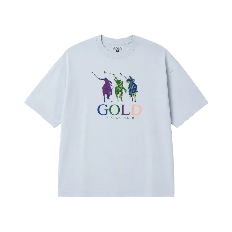 Camiseta Gold Wheels 24 Karat Club Sky Blue