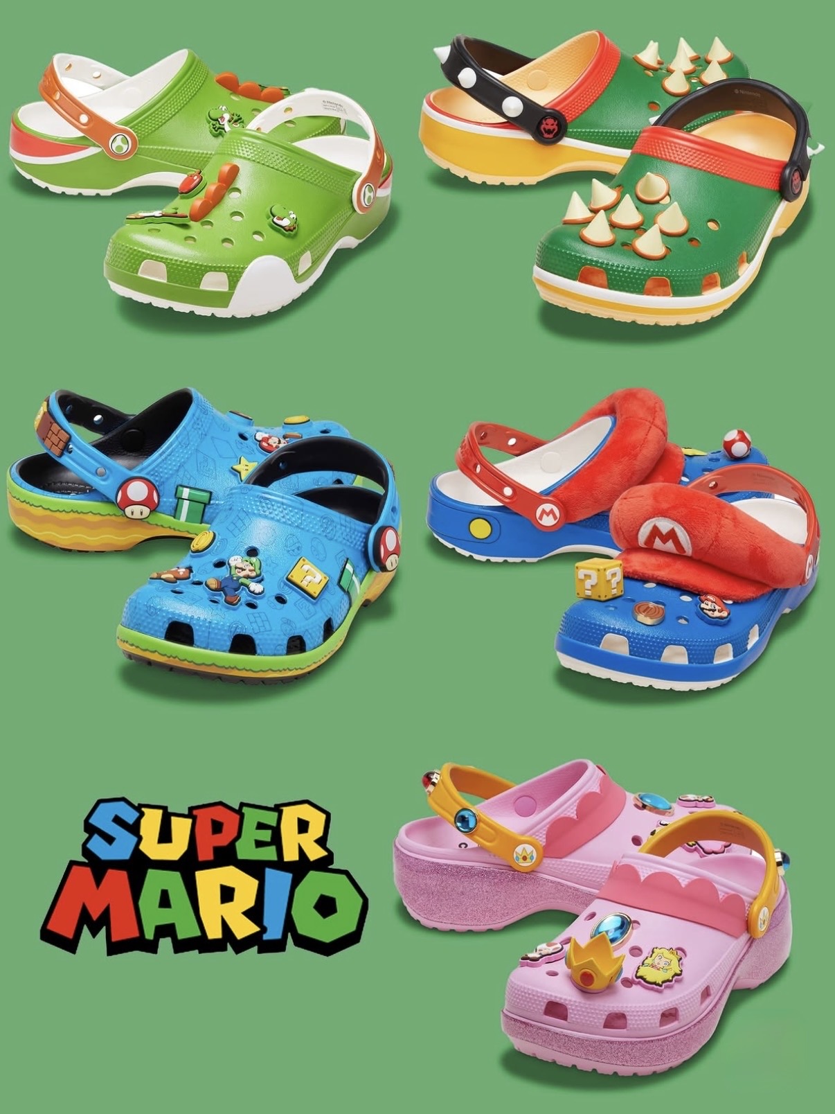 Nintendo e Crocs anunciam nova coleção inspirada no universo de