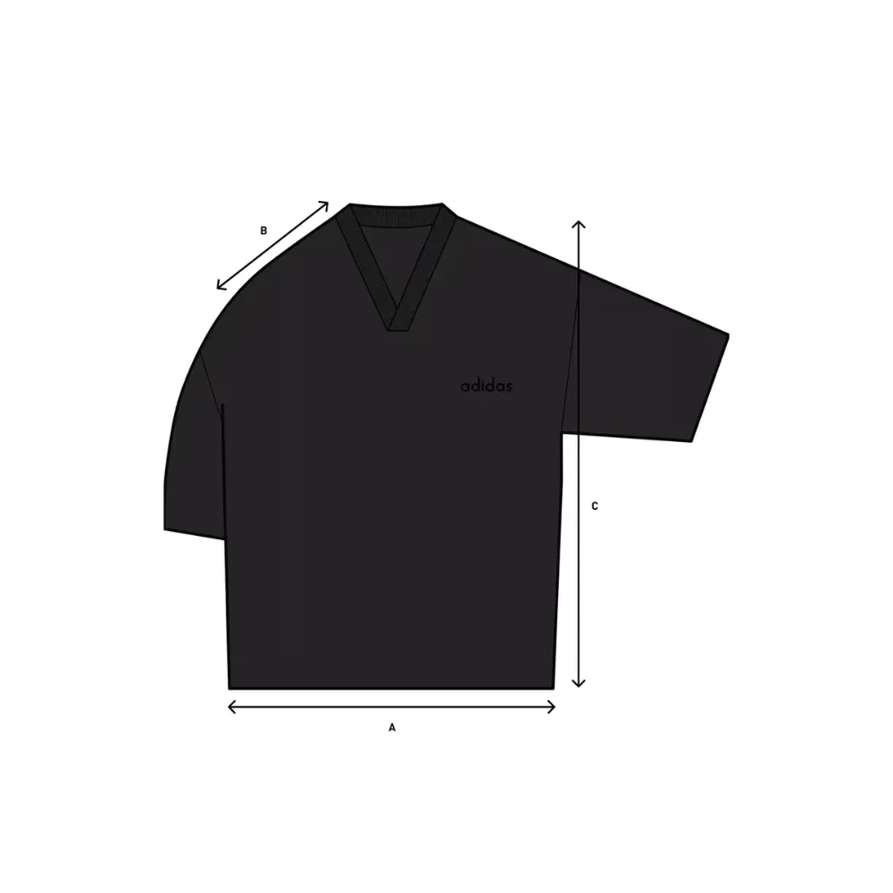 Fear of God Athletics x adidas Camiseta V-Neck Black - Droper