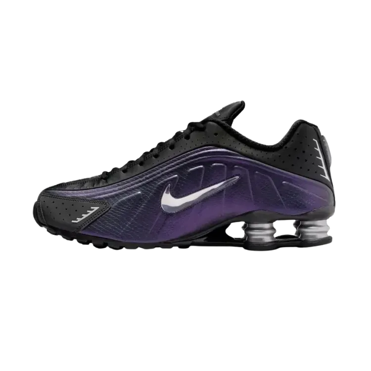 Nike Shox R4 Black Metallic Silver