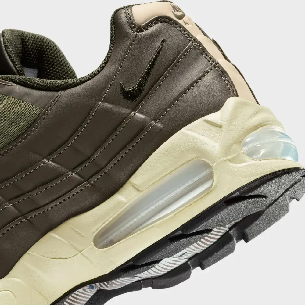 Nike Air Max 95 Big Bubble Zip Medium Olive Alabaster - Droper
