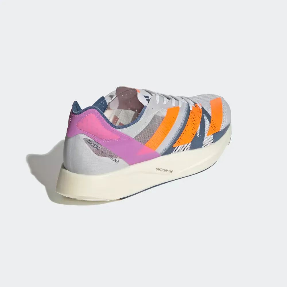adidas Adizero Takumi Sen 8 Dash Grey Solar Orange Pulse Lilac