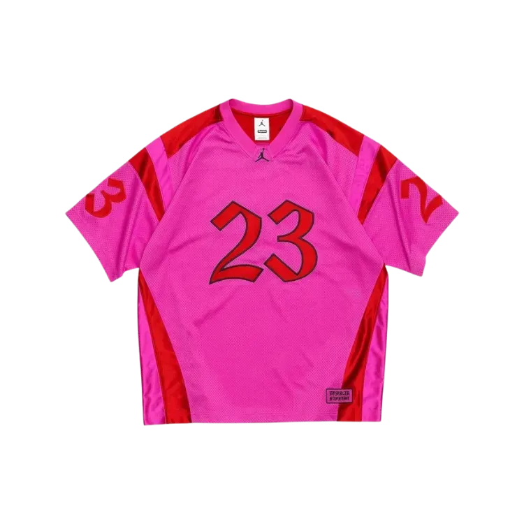 Air Jordan x Supreme Camiseta Jersey Pink SS26-W15 - Droper