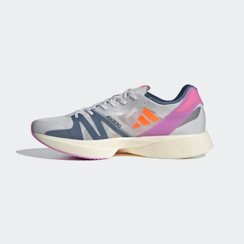 adidas Adizero Takumi Sen 8 Dash Grey Solar Orange Pulse Lilac
