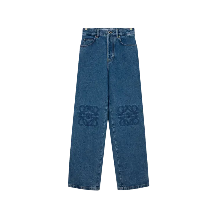 Calça Loewe Anagram Baggy Denim Blue