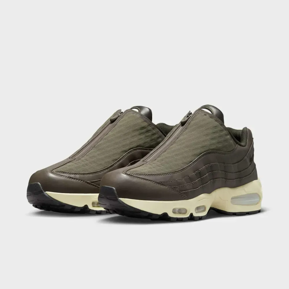 【マロン】 Nike Air Max 95 Big Bubble Zip Medium Olive Alabaster - Droper