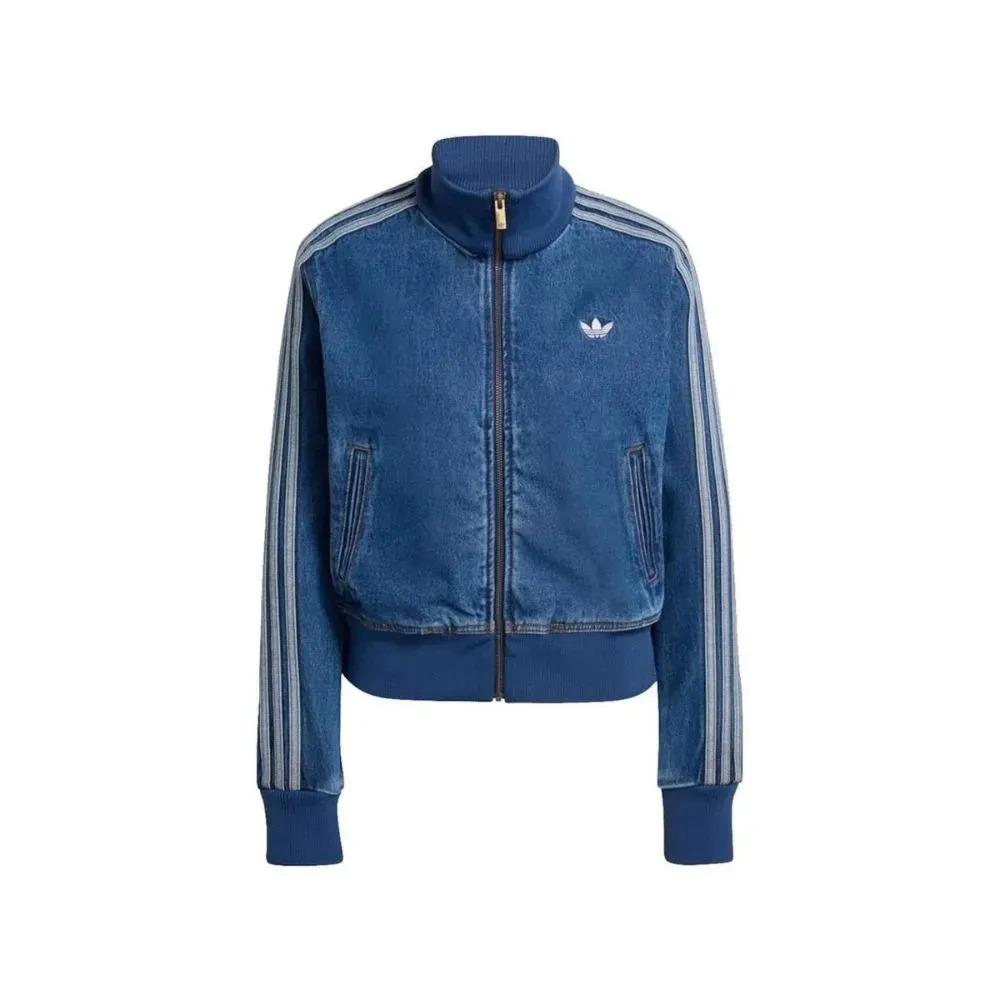 Jaqueta adidas Jeans Adicolor Firebird Track Top Blue - Droper
