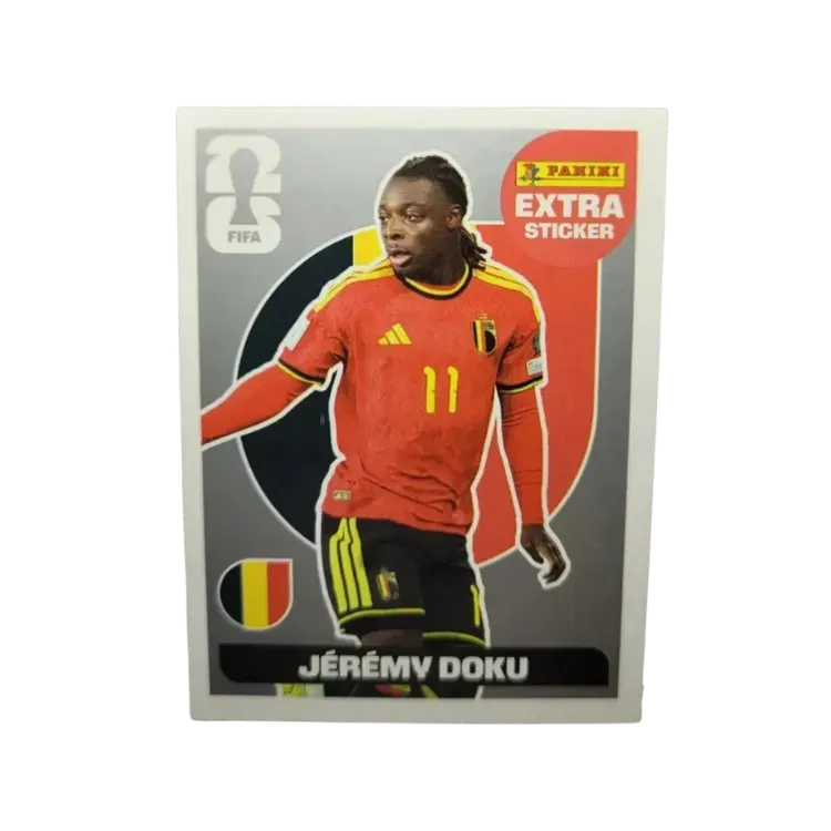 Figurinha Panini Jérémy Doku Legend Prata FIFA World Cup 2026 - Droper